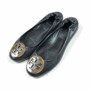Tory Burch Leather Reva Blatter Flats
